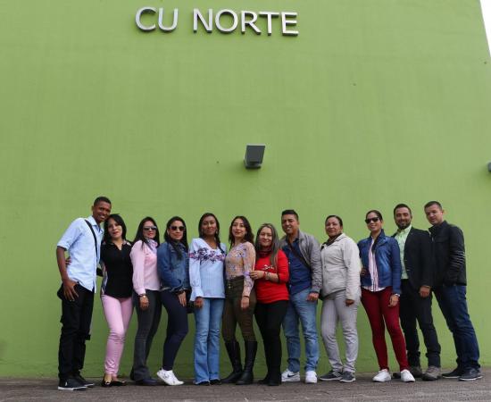 Alumnos y docentes UNAD Colombia en Cunorte 