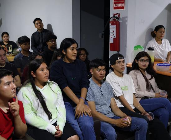 Rectora del CUNorte visita la Casa del Estudiante y refrenda compromiso con la permanencia universitaria