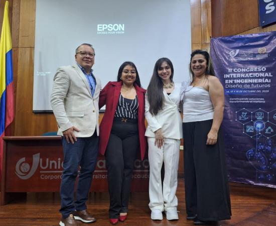 Profesoras y alumna del CUNorte destacan en Congreso Internacional de Ingeniería en Colombia