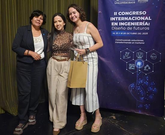 Profesoras y alumna del CUNorte destacan en Congreso Internacional de Ingeniería en Colombia