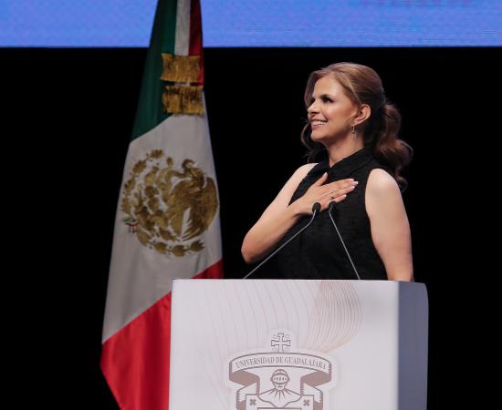 Por una universidad más igualitaria e incluyente: Karla Planter toma protesta como primera Rectora General de la UdeG