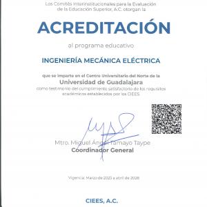 Reacreditan el programa de Ingeniería Mecánica Eléctrica del CUNorte por su alta calidad académica