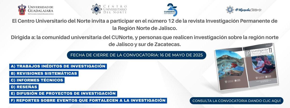 19 Convocatoria Revista Investigación Permanente No. 12 16 MAY